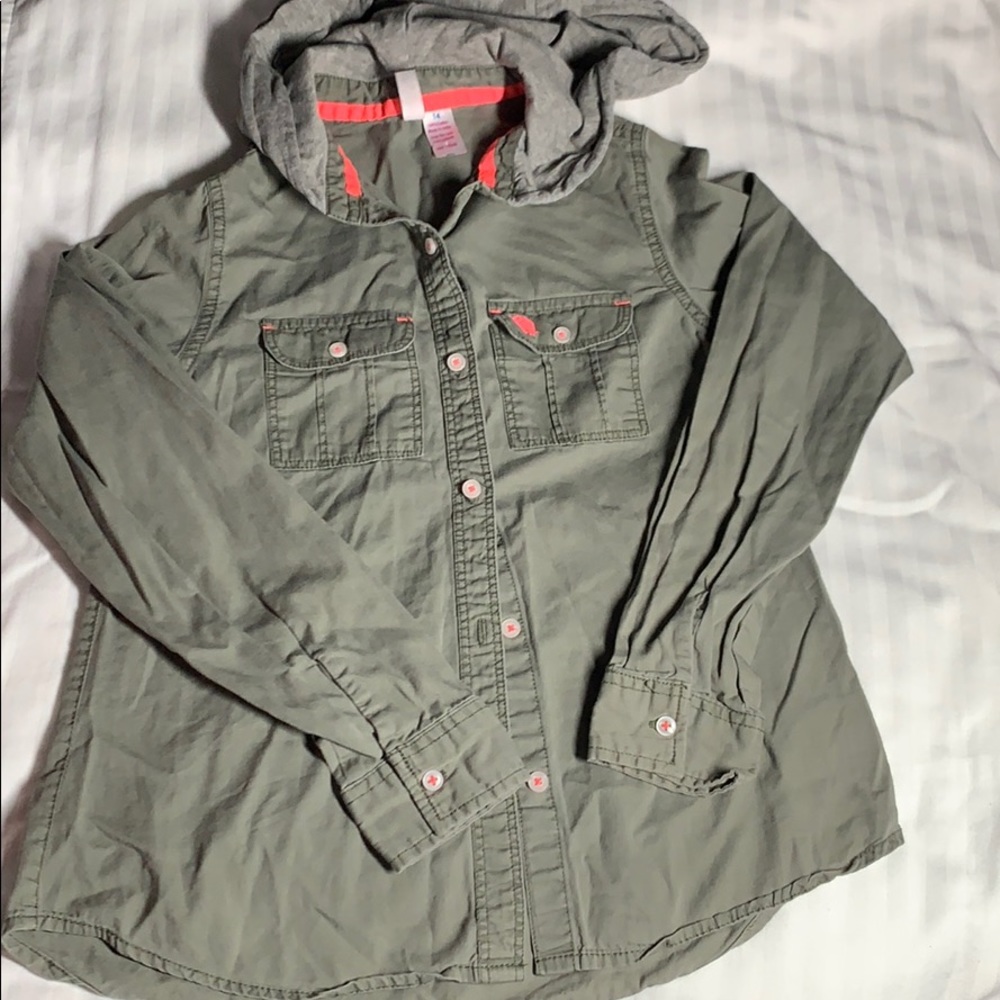 EUC JAPNA kids hooded Long sleeve shirt 14